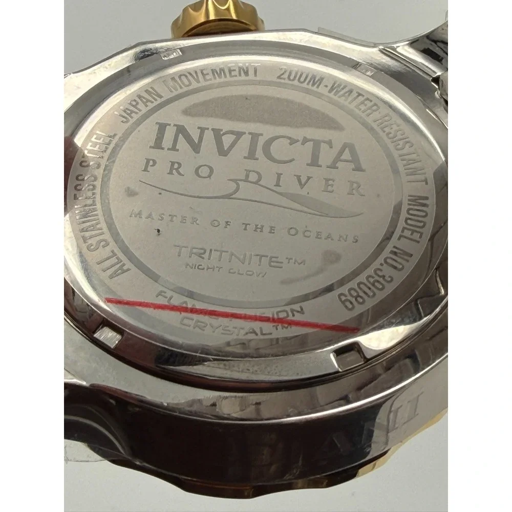 Invicta Pro Diver 39089 Men's Watch Two Tone Blue Dial 200M